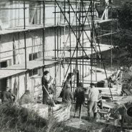 stavba kulturnho domu v roce 1985 pauza na svainu